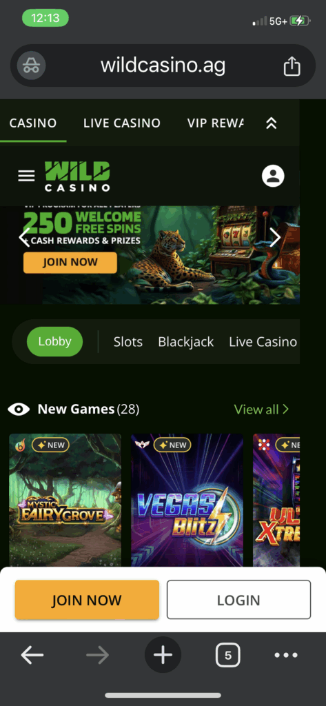 Wild Mobile Casino